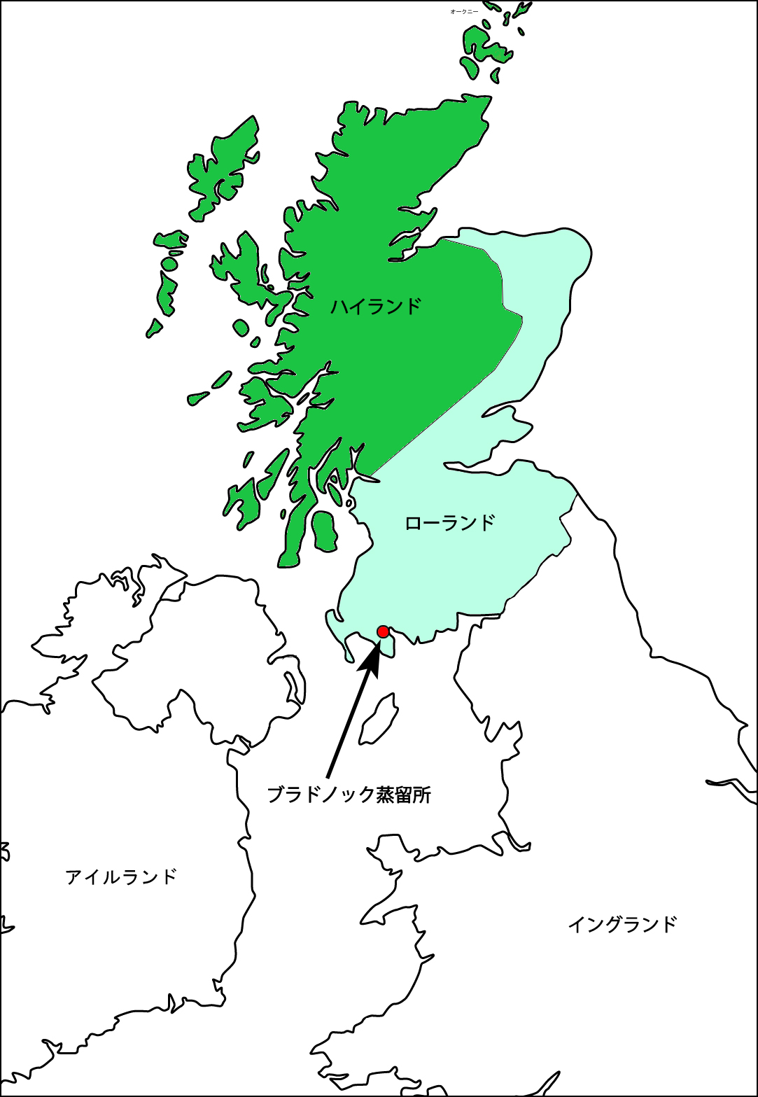 スコットランド 地図